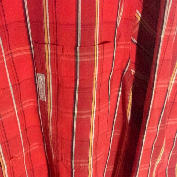 Columbia NWOT Sportswear size Large red plaid - Picture 6 of 6